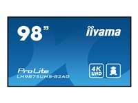 IIYAMA  ProLite LH9875UHS-B2AG 98 Classe (97.5 visualisable) ecran LCD retro-eclaire par LED - 4K - pour signalisation numerique