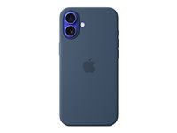 Apple - Coque en silicone avec MagSafe - iPhone 16 Plus - Denim - Image 3
