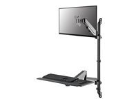 Neomounts Noir Wl90-325Bl1 Support Mural Pour Écran 1 Écran(S) 43,2 Cm (17) - 81,3 Cm (32) Tablette Pour Clavier, Réglable En Hauteur, Inclinable,... - Image 3