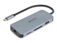 Dicota Hub 8 ports USB 4 Gigabit Ethernet D32062 100 W
