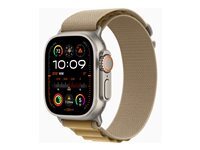 Apple Watch Ultra 2 - titanium naturel - montre intelligente avec Boucle Alpine - ocre - 64 Go