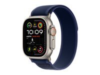Apple Watch Ultra 2 - titanium naturel - montre intelligente avec Boucle Trail - bleu - 64 Go