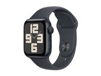 Apple Watch SE (GPS) 2e gnration - aluminium minuit - montre intelligente avec bande sport - minuit - 32 Go
