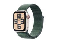 Apple Watch SE (GPS + Cellular) 2e gnration - aluminium droit - montre intelligente avec boucle sport - vert lac - 32 Go