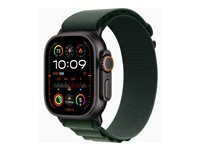 Apple Watch Ultra 2 - titane noir - montre intelligente avec Boucle Alpine - vert fonc - 64 Go