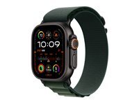 Apple Watch Ultra 2 - titane noir - montre intelligente avec Boucle Alpine - vert fonc - 64 Go