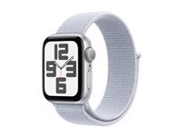 Apple Watch SE (GPS) 2e gnration - aluminium argent - montre intelligente avec boucle sport - nuage bleu - 32 Go