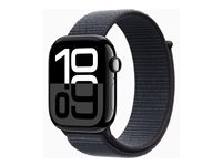 Apple Watch Series 10 (GPS + Cellular) - aluminium noir jais - montre intelligente avec boucle sport - encre - 64 Go