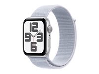 Apple Watch SE (GPS) 2e gnration - aluminium argent - montre intelligente avec boucle sport - nuage bleu - 32 Go