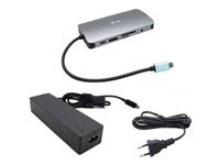 I-tec Metal Usb-c Nano Dock Hdmi/vga With Lan Charger 100w