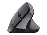 Trust Bayo II - souris verticale - 2.4 GHz - noir