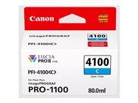 Canon PFI-4100 C - cyan - original - reservoir d'encre