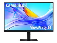 Samsung Ecran PC ViewFinity S80UA 27" 60Hz Dalle IPS Résolution UHD 4K 3840 x 2160 5ms 1000:1 Flicker Free Auto Source Switch VESA Pied Ajustable USB C USB 3.0 HDMI Display Port - vue 7