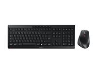 CHERRY STREAM DESKTOP COMFORT - ensemble clavier et souris - 100% full size - AZERTY - Fran�ais - gris noir P�riph�rique d'entr�e