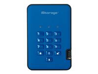 iStorage diskAshur² Disque dur chiffré 4 To externe portable USB 3.1 5400 toursmin mémoire tampon : 8 Mo FIPS 197 256 bit AES XTS océan Conformité TAA