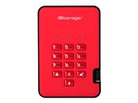 iStorage diskAshur² Disque dur chiffré 4 To externe portable USB 3.1 5400 toursmin mémoire tampon : 8 Mo FIPS 197 256 bit AES XTS passion Conformité TAA