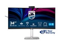Philips 34B2U6603CH Moniteur incurvé WQHD 34 Pouces réglable en Hauteur Haut parleurs Webcam 5 MP Suppression du Bruit HDR400 3440x1440 HDMI DisplayPort USB C Hub USB - vue 9