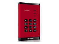 iStorage diskAshur³ Disque dur chiffré 4 To externe portable USB 3.2 Gen 1 256 bit AES CBC 256 bit AES XTS AES ECB FIPS 140 3 Level 3 rubis Conformité TAA