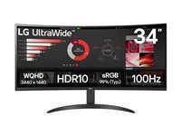 LG UltraWide 34WR50QK-B - cran LED - incurv - 34" - HDR