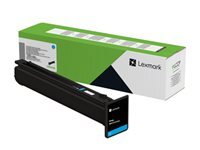 Lexmark Cyan original boîte cartouche de toner LCCP LRP - vue 2