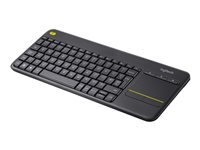 Clavier tactile sans fil Logitech K400 Plus - clavier - Suisse - noir Priphrique d'entre
