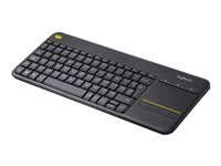 Logitech Clavier Tactile Sans Fil K400 Plus Clavier Suisse Peripherique D'entree Taille 2.4 Noir de Inmac Wstore