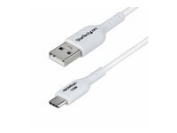 StarTech.com 3ft (1m) White USB-A to USB-C Charging Cable/Cord, M/M - Cable USB de type-C - USB pour 24 pin USB-C - 1 m
