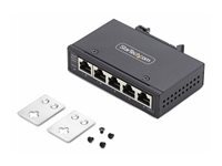 StarTech.com 5-Port Unmanaged Industrial Ethernet Switch - IP30 - TAA - commutateur - 5 ports - non gere - Conformite TAA