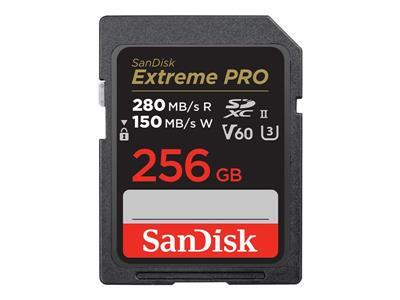 SanDisk Extreme Pro - carte mmoire flash - 256 Go - SDXC UHS-II