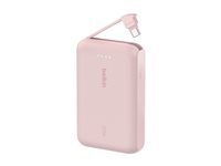 Belkin BOOST CHARGE banque d'alimentation - avec cable integre - 24 pin USB-C - 20 Watt