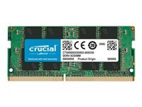 Crucial - DDR4 - module - 16 Go - SO DIMM 260 broches - 3200 MHz / PC4-25600 - memoire sans tampon - Conformite TAA