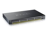 Zyxel XGS1935 Series XGS1935 52HP Commutateur géré L3 Lite intelligent 48 x 101001000 PoE + 4 x SFP+ 10 Go liaison montante Montable sur rack PoE+ pour Zyxel... - vue 3