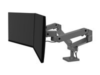 Non Communiqué Gris Ergotron Lx Pro - Kit De Montage (Double Bras) - Modulaire - Pour 2 Écrans Lcd - Côte À Côte - Aluminium - Foncé - Taille D'écran : Jusqu'à 27 Pouces - Montrable Sur Bureau - Image 3