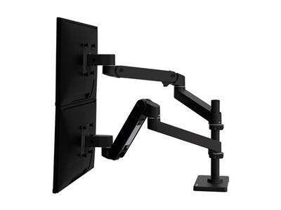 Ergotron LX Pro kit de montage - modulaire - pour 2 crans LCD - noir