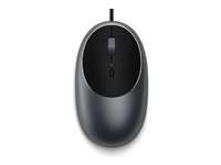 Ratón Satechi C1 USB Type-C 3200 DPI Ambidextre Noir Gris Câble - Image 2