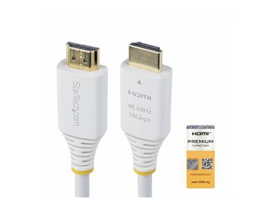 StarTech.com 6ft (1.8m) Premium Certified High Speed HDMI Cable, 4K60Hz - cble HDMI avec Ethernet - 1.8 m