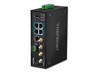 TRENDnet Wireless Router 4 Port Switch GigE 802. /bgnac Dual Band TI WP100 - vue 3