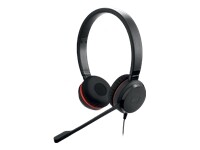 Jabra Evolve 20 SE, stereo MS, adaptateur USB C/A, cuir