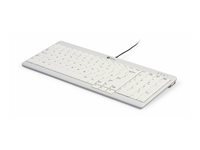 Bakker Elkhuizen UltraBoard 960 V2 - Clavier - compact - USB-C - AZERTY - Franais - gris fonc, gris clair