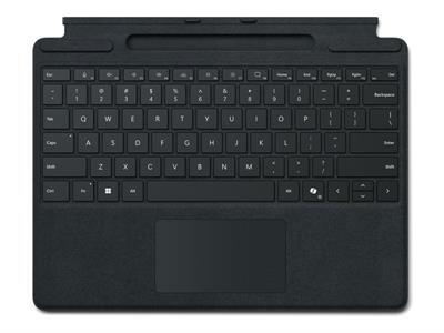 Microsoft Surface Pro Keyboard for Business - clavier - avec rangement pour stylos - avec acclromtre, pav tactile - QWERTY - Italien - noir Priphrique d\'entre