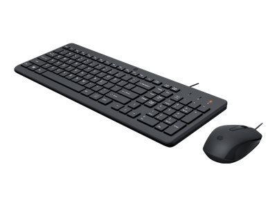HP 150 - ensemble clavier et souris - QWERTY - Anglais - noir Priphrique d\'entre