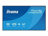 Non Communiqué Cadre Noir Avec Finition Mate Iiyama Prolite Le9864uhs-B1ag - Classe De Diagonale 98" (97.5" Visualisable) Écran Lcd Rétro-Éclairé Par Led - Signalisation Numérique - Avec Lecteur Multimédia Soc Intégré - 4K Uhd (2160P) 3840 X 2160 - Image 6