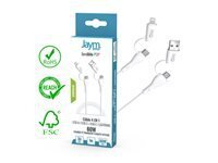 JAYM POP Collection cable de chargement / de donnees - Lightning / USB - 1 m