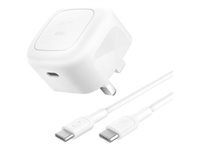 Belkin BOOST CHARGE adaptateur secteur - compact - 24 pin USB-C - 45 Watt - avec cble USB-C (1 m)