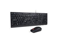 Lenovo Essential Wired Combo - ensemble clavier et souris - AZERTY - Francais - noir Peripherique d'entree