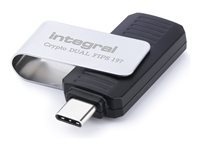Integral Crypto-C Dual FIPS 197 - Clé USB - chiffré - 32 Go - USB-C 3.2 Gen 1