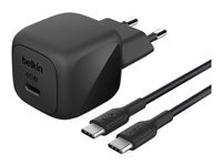Belkin BOOST CHARGE adaptateur secteur - compact - 24 pin USB-C - 45 Watt - avec cble USB-C (1 m)
