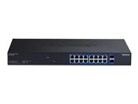 TRENDnet TEG-3182WS - Version v1.0R - commutateur - web multi-gigabit - 18 ports - intelligent - Montable sur rack - Conformit� TAA