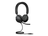 Jabra Evolve2 40 SE MS Mono Micro casque sur oreille filaire USB C USB A isolation acoustique Certifié pour Microsoft Teams - vue 3