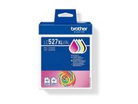 Brother LC527XL Value Pack - pack de 4 - a rendement eleve - noir, jaune, cyan, magenta - original - cartouche d'encre